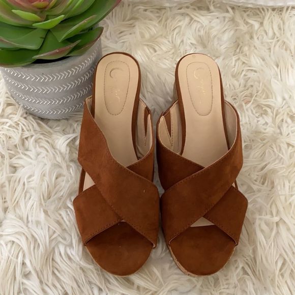 Cato Block Heel Crisscross Sandal - Picture 2 of 6